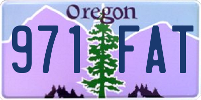 OR license plate 971FAT