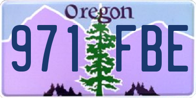 OR license plate 971FBE