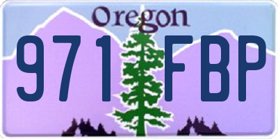 OR license plate 971FBP