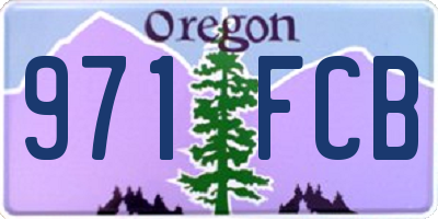 OR license plate 971FCB