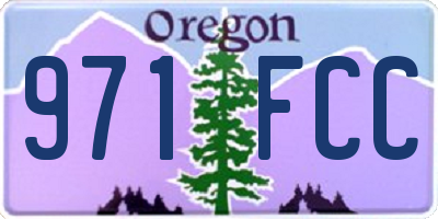 OR license plate 971FCC