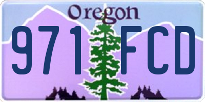 OR license plate 971FCD