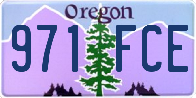 OR license plate 971FCE