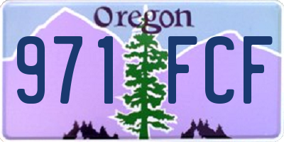 OR license plate 971FCF