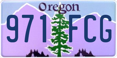 OR license plate 971FCG