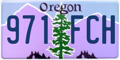 OR license plate 971FCH