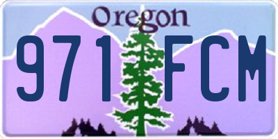 OR license plate 971FCM