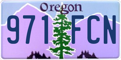 OR license plate 971FCN