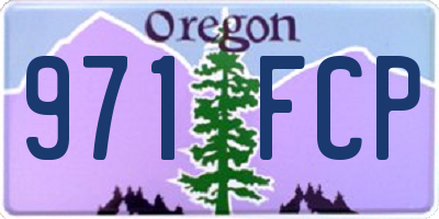 OR license plate 971FCP