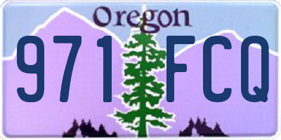 OR license plate 971FCQ