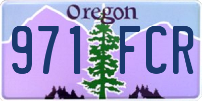 OR license plate 971FCR