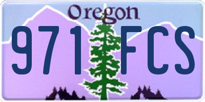 OR license plate 971FCS