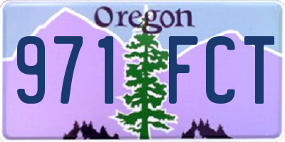 OR license plate 971FCT