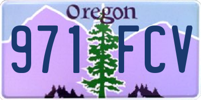 OR license plate 971FCV