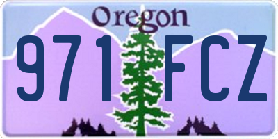 OR license plate 971FCZ