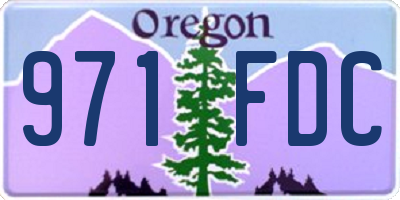 OR license plate 971FDC