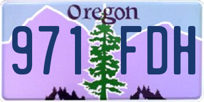 OR license plate 971FDH