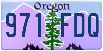 OR license plate 971FDQ