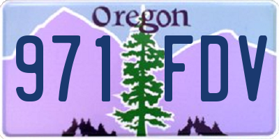 OR license plate 971FDV