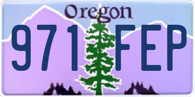 OR license plate 971FEP