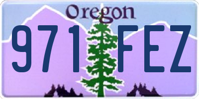 OR license plate 971FEZ