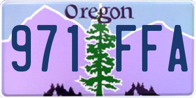 OR license plate 971FFA