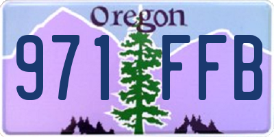 OR license plate 971FFB