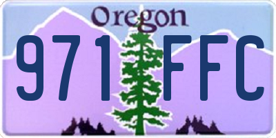 OR license plate 971FFC
