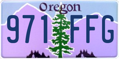 OR license plate 971FFG