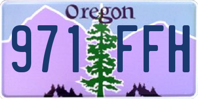 OR license plate 971FFH