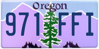OR license plate 971FFI