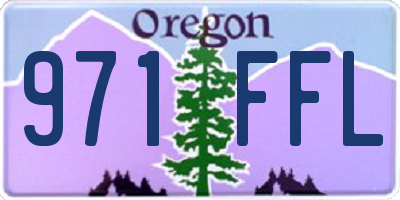 OR license plate 971FFL