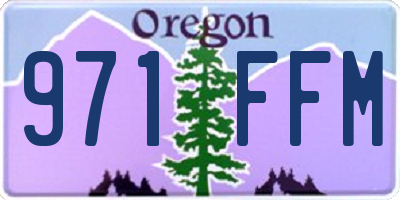 OR license plate 971FFM