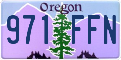OR license plate 971FFN