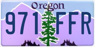 OR license plate 971FFR