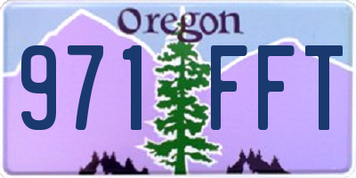 OR license plate 971FFT