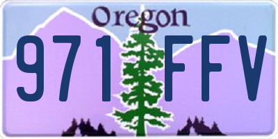 OR license plate 971FFV