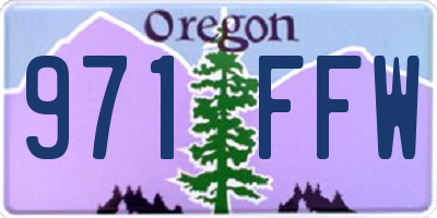 OR license plate 971FFW