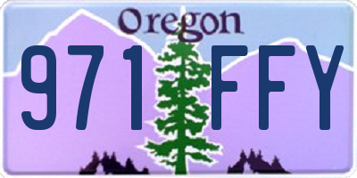 OR license plate 971FFY