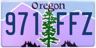 OR license plate 971FFZ