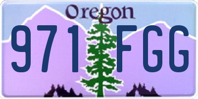 OR license plate 971FGG