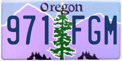 OR license plate 971FGM