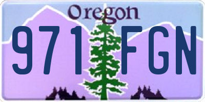 OR license plate 971FGN