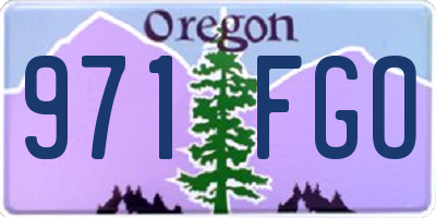 OR license plate 971FGO