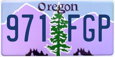 OR license plate 971FGP