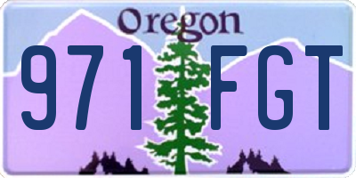 OR license plate 971FGT