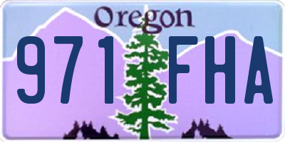 OR license plate 971FHA