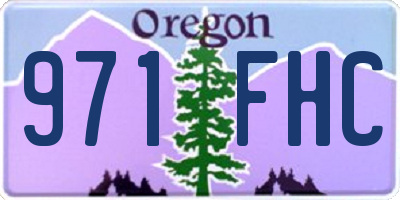 OR license plate 971FHC