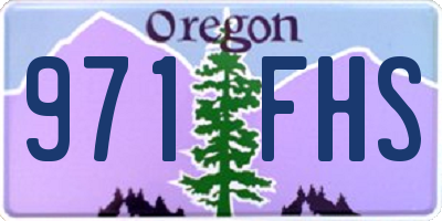 OR license plate 971FHS