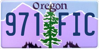 OR license plate 971FIC